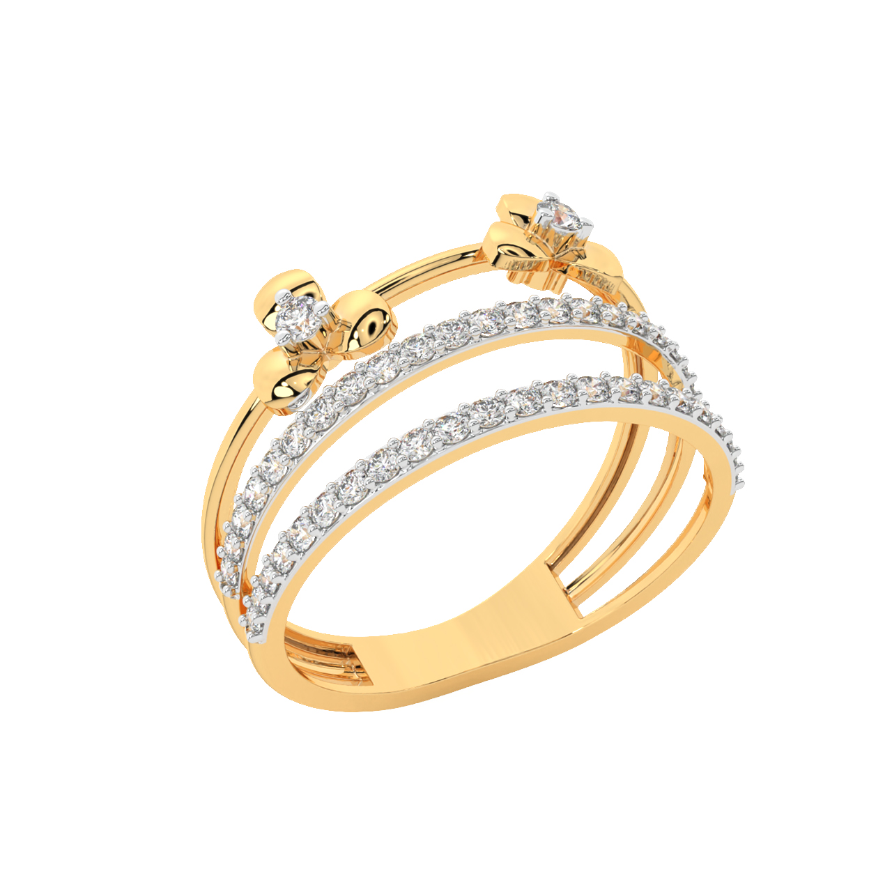 Three Layer Diamond Ring Designs